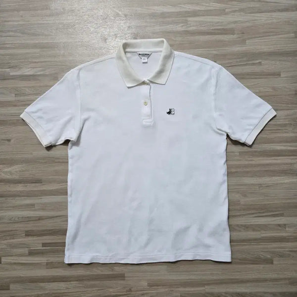 [BUNJANG] Women's Black & White Short Sleeve Polo T-Shirt / 여95) 여성 블랙앤화이트 반팔 카라티 화이트