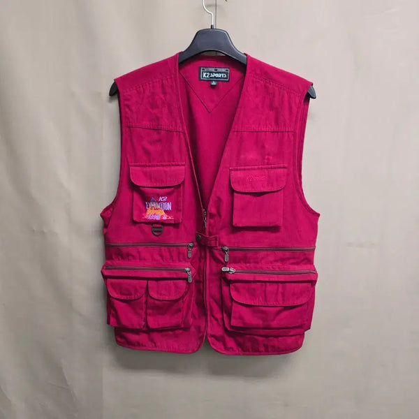 [BUNJANG] K2 Expedition Multi-Pocket Vest Burgundy Vintage / 90s K2 익스페디션 멀티포켓 베스트 100 버건디 빈티지