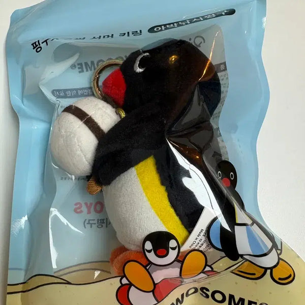 [BUNJANG] Twosome Place Fishing Pingu Doll Keyring (Sealed) / (미개봉새상품) 투썸 아박낚시핑구 인형 키링