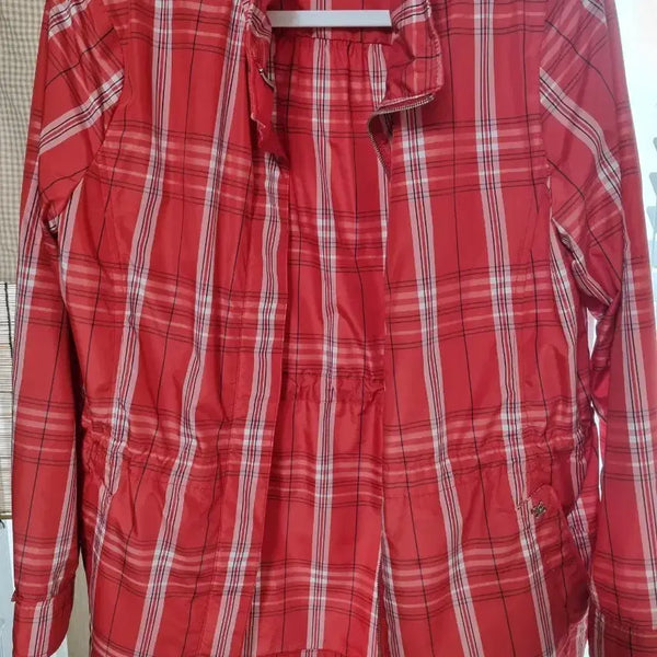 [BUNJANG] Daks Golf Women's Checked Windbreaker 90 / 닥스골프 체크 바람막이 90(상태 특A급)