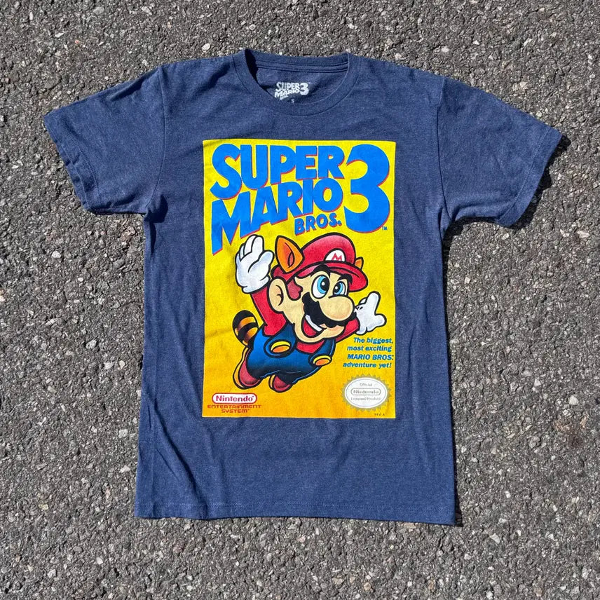 [BUNJANG] Vintage Nintendo Super Mario Graphic T-Shirt / 빈티지 슈퍼마리오 닌텐도 그래픽티 반팔 S 861