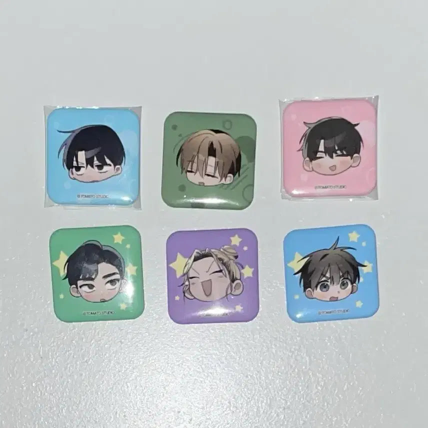 [BUNJANG] Mangsal Pin Badge Bundle Set Seo Ho Yoon, Min Ji Heon, Jeong Da Jun, Kim Seong Hyeon / 망아살 캔뱃지 일괄 판매 서호윤 민지헌 정다준 김성현