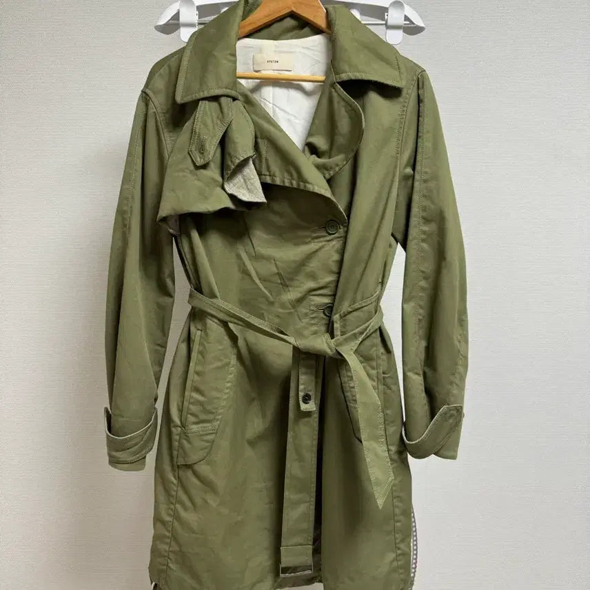[BUNJANG] System Women's Cotton Coat / 한섬 SYSTEM 시스템 여성 코튼 코트