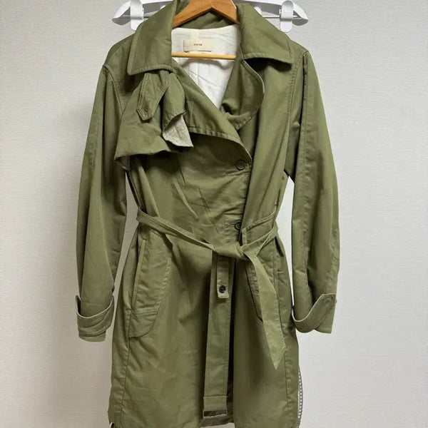 [BUNJANG] System Women's Cotton Coat / 한섬 SYSTEM 시스템 여성 코튼 코트