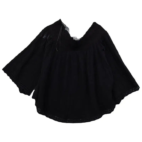 [BUNJANG] Zara Black Vintage Blouse S / 자라 블랙 빈티지 블라우스 S