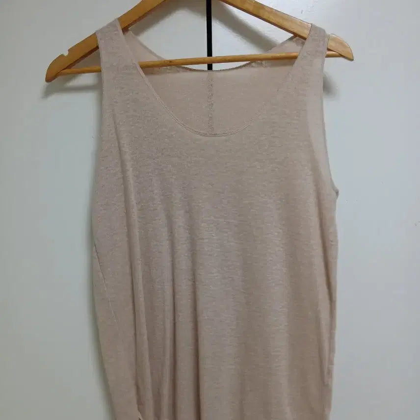 [BUNJANG] Beige Sleeveless Top / 베이지 나시