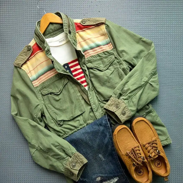 [BUNJANG] Polo Ralph Lauren Native Patch M65 Field Jacket / 폴로 랄프로렌 네이티브패치 m65 필드자켓