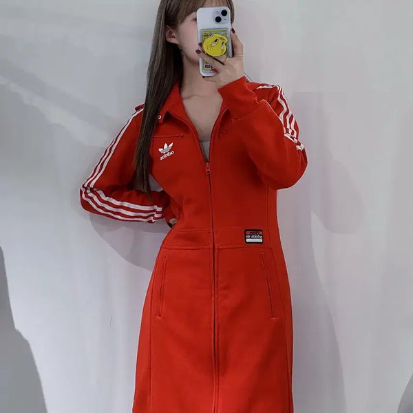 [BUNJANG] Adidas Europa Two-Way Hooded Dress / 아디다스 유로파 투웨이 후드 원피스