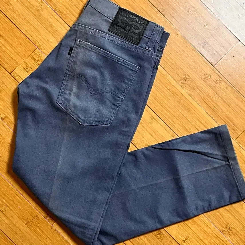 [BUNJANG] Levi's 511 Light Blue Blank Tab Denim Pants W32 L34 / 리바이스 511 라이트블루 블랭크탭 데님팬츠 W32 L34