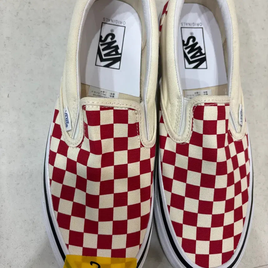 [BUNJANG] Vans Vault OG Classic Slip-On LX Checkerboard Racing Red / 반스 볼트 OG 클래식 슬립온 LX 체커보드 레이싱 레드 280