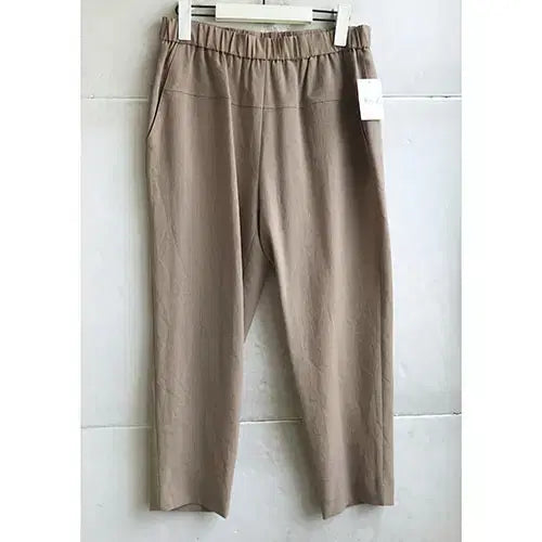 [BUNJANG] High-Quality Korean-Made Beige Banded Pants / 고급 국산 베이지 밴드팬츠-66.77/새제품
