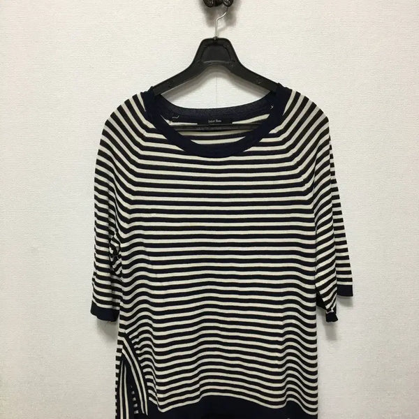 [BUNJANG] Aizbaba Short Sleeve Striped Summer Knit Tee / 아이잗바바 반팔 스트라이프 썸머 니트티