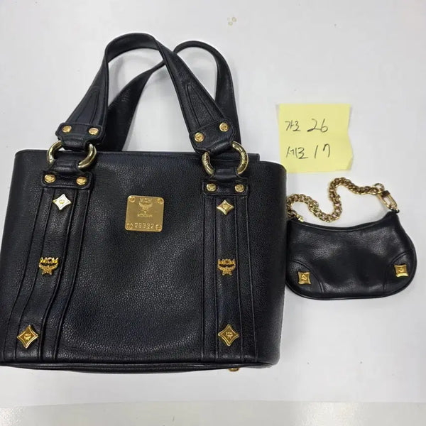 [BUNJANG] MCM Black Women's Bag with Mini Pouch / MCM 여성 가방 블랙 + 미니 파우치