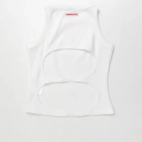[BUNJANG] Unknown Blue Back Circle Sleeveless White / unknown blue 빽써클 슬리브리스