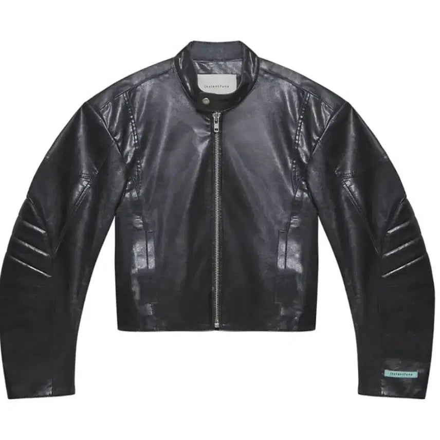 [BUNJANG] INSTANTFUNK Eco Leather Biker Jacket Size 2 / 인스턴트펑크 에코 레더 바이커 자켓 2