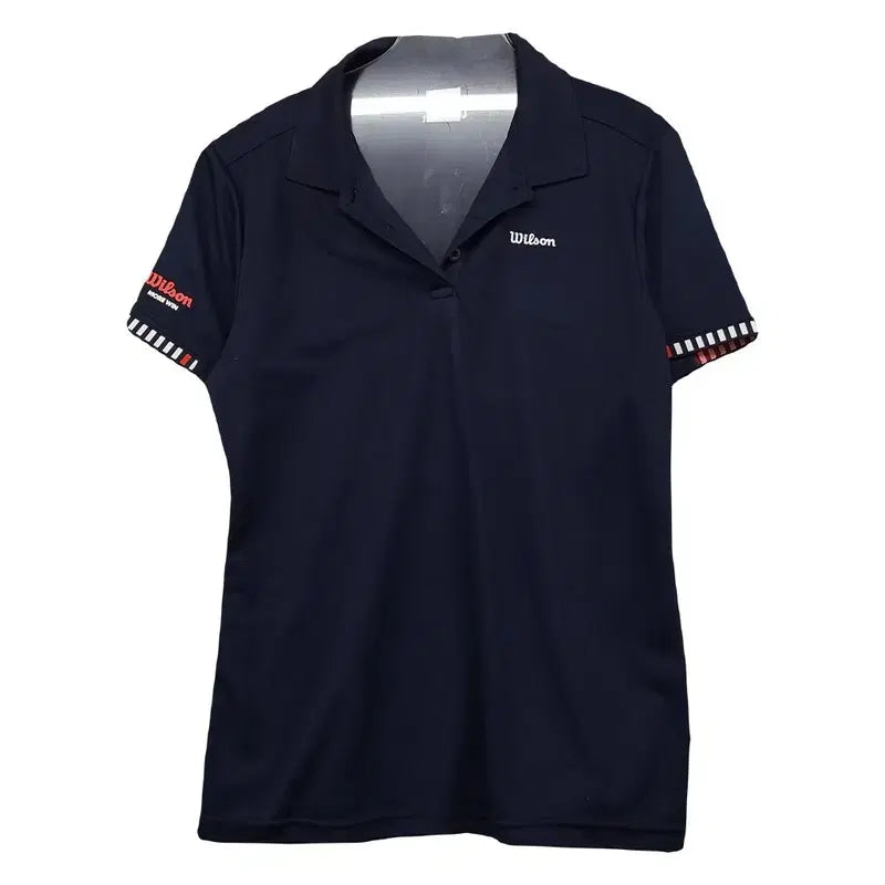 [BUNJANG] Wilson Navy Functional Short-Sleeve Polo Shirt (Size 100) / 윌슨 네이비 기능성 반팔 카라티 100