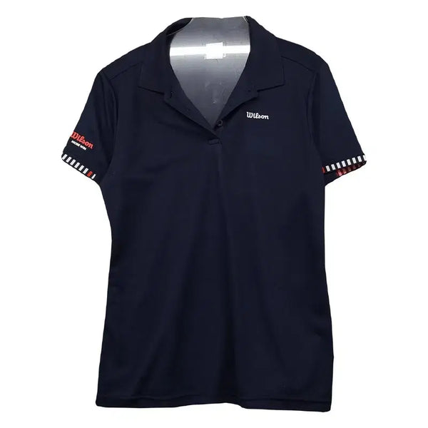 [BUNJANG] Wilson Navy Functional Short-Sleeve Polo Shirt (Size 100) / 윌슨 네이비 기능성 반팔 카라티 100