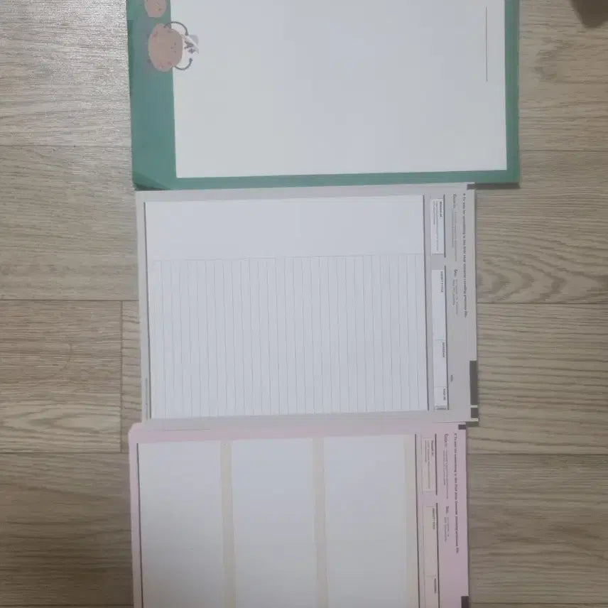 [BUNJANG] A4 Notebook Pad Set (3 Types) / 아오라문구 포함)새 상품 A4 노트 패드세트 3종