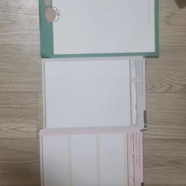 [BUNJANG] A4 Notebook Pad Set (3 Types) / 아오라문구 포함)새 상품 A4 노트 패드세트 3종
