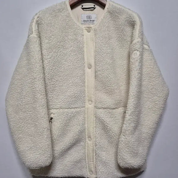 [BUNJANG] Kolon Sport Fleece Jacket Ivory 85 / 코오롱 스포츠 플리스 자켓 아이보리 85