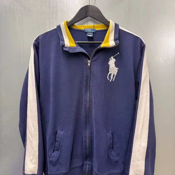 [BUNJANG] Polo Ralph Lauren Boys Big Pony Color Block Track Zip-Up Navy / Polo 폴로 랄프로렌 보이즈라인 네이비 색상 빅포니 배색 트랙 집업