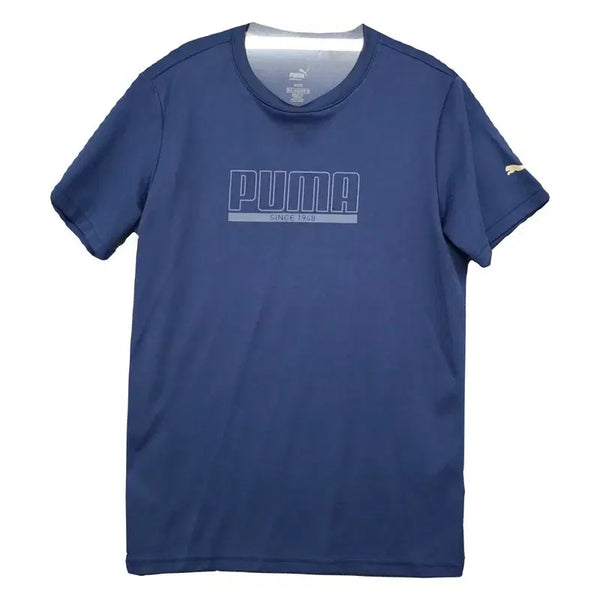 [BUNJANG] Puma Printing Functional Training T-Shirt Navy M (95) / 푸마 프린팅 네이비 기능성 트레이닝 반팔티 M (95)