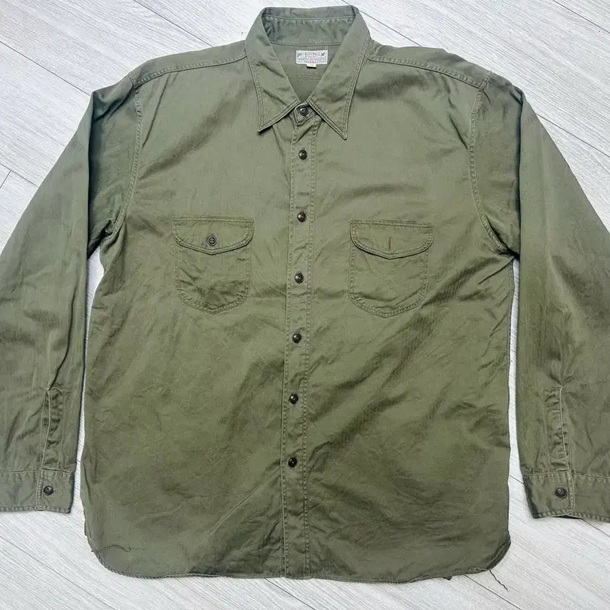 [BUNJANG] Buzz Rickson Herringbone Work Shirt 17 1/2 / 버즈릭슨 헤링본 워크 셔츠 17 1/2