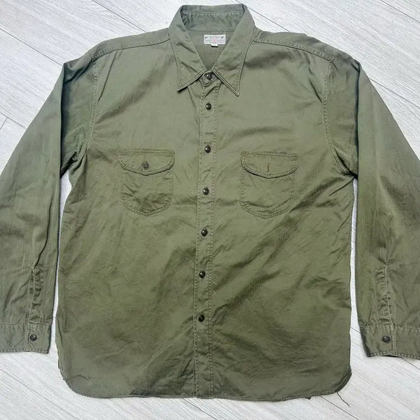 [BUNJANG] Buzz Rickson Herringbone Work Shirt 17 1/2 / 버즈릭슨 헤링본 워크 셔츠 17 1/2