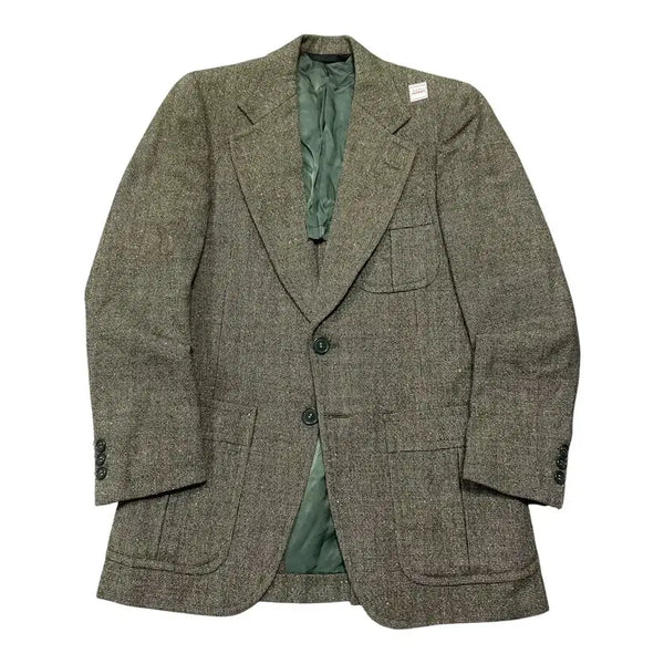 [BUNJANG] Santoron Japan Nep Wool Tweed Blazer Jacket / (바배) Santoron 산토론 재팬 네프 울 트위드 블레이저 자켓