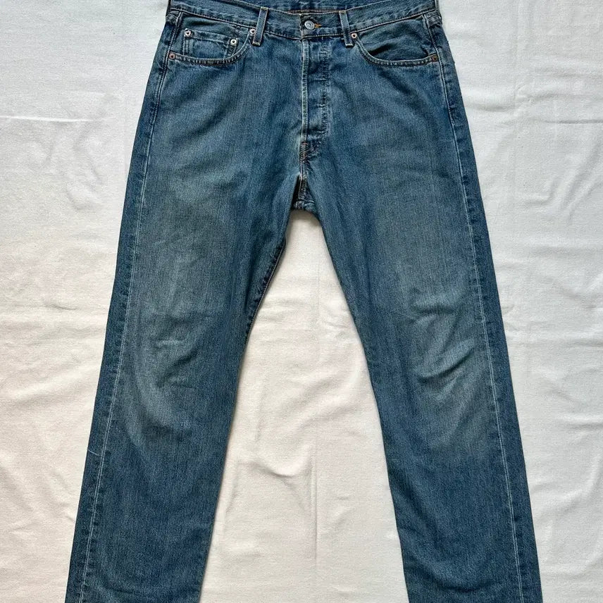 [BUNJANG] Levi's 501 Mid-Blue Denim Pants 34 (Made in Mexico) / 00s 리바이스 501 중청 데님 팬츠 34 Made in Mexico