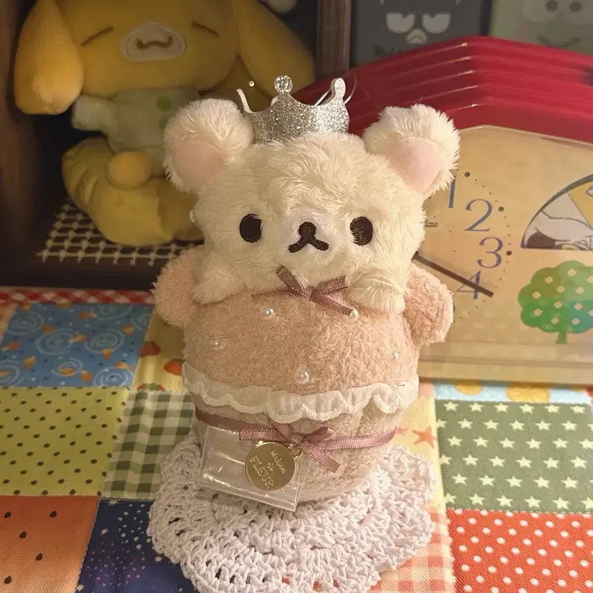 [BUNJANG] Rilakkuma x Maison de Fleur Korilakkuma Bag Charm Mascot Plush / 리락쿠마 x 메종드 플뢰르 코리락쿠마 백 참 마스코트 인형
