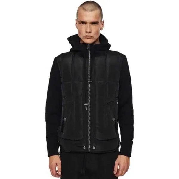 [BUNJANG] Diesel Front Nylon Pocket Hoodie / 디젤 프론트 나일론 포켓 후드