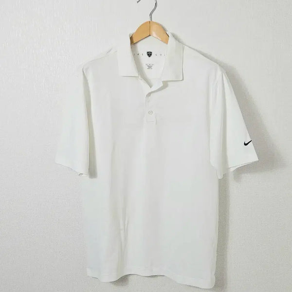 [BUNJANG] Nike Golf Dri-FIT UV Short Sleeve Polo Shirt - Size M (100) / 나이키 골프 반팔 카라티 드라이핏 UV 폴로 피케티 기능성 스우시 M 100