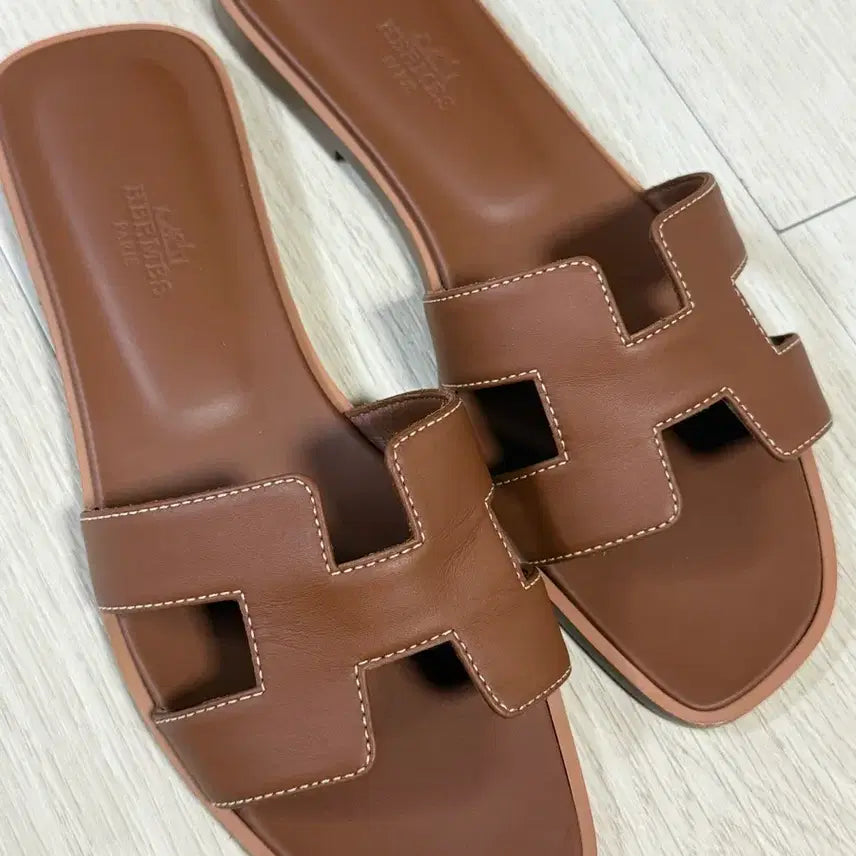 [BUNJANG] Hermes Oran Sandals Brown 36.5 / 에르메스 오란 샌들 브라운 36.5