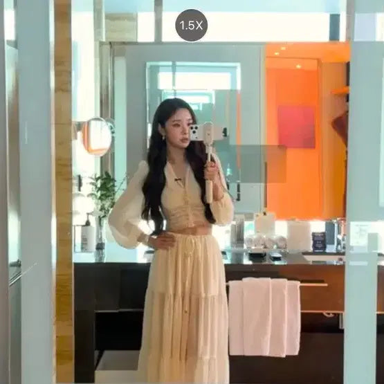 [BUNJANG] La Lune du Ciel Two-Piece Dress - Freesia Edition / (택ㅇ새상품/목요일까지만 판매) 라룬듀시엘 투피스 원피스 (프리지아 착용)