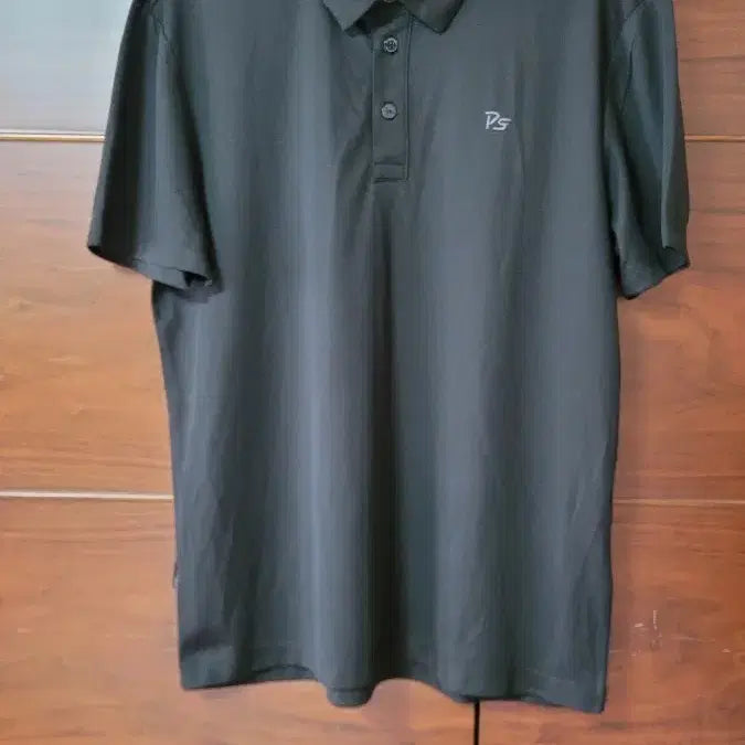 [BUNJANG] PS Golf Wear Men's Black Short-Sleeve Polo Shirt / PS골프웨어 남성 블랙 반팔 카라티