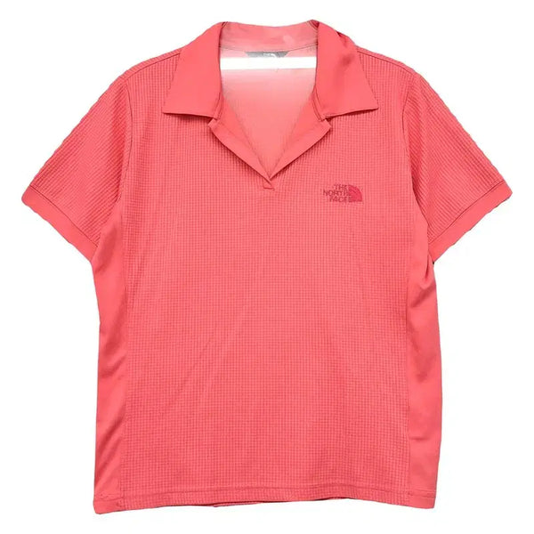 [BUNJANG] The North Face Coral Logo Functional Short Sleeve Polo T-Shirt (L) / 노스페이스 코랄 로고 기능성 반팔 카라티 L