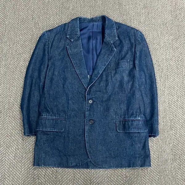 [BUNJANG] Wrangler Vintage Denim Blazer v5362 / 랭글러 빈티지 데님 블레이저 v5362