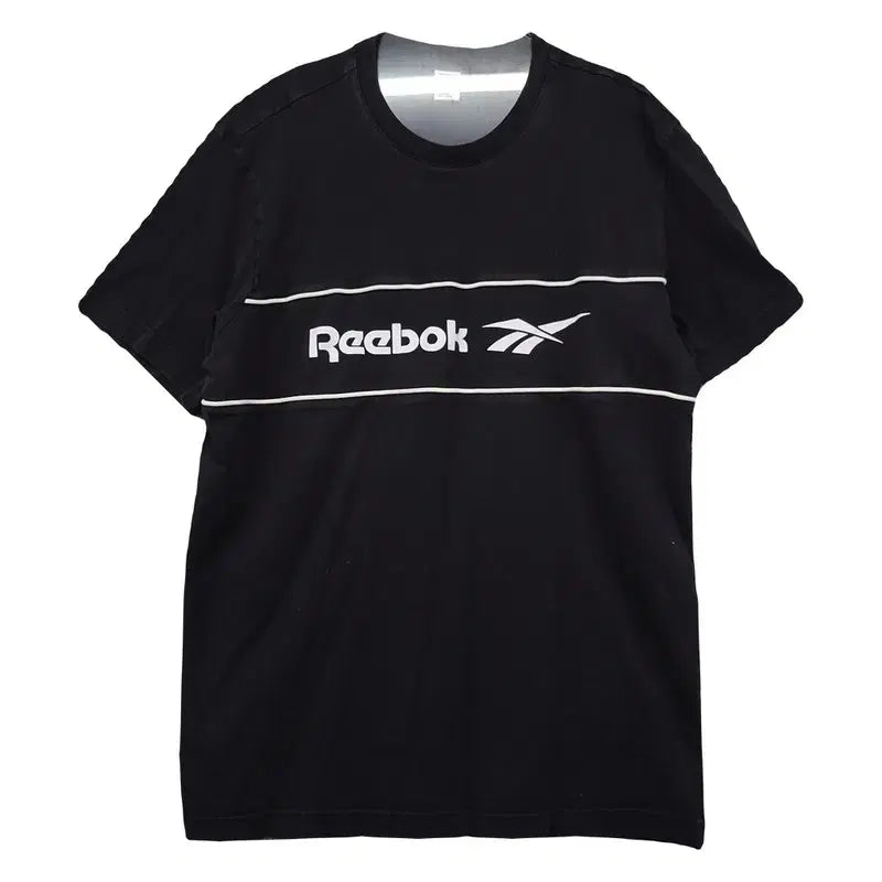 [BUNJANG] Reebok Printing Performance Training Black T-Shirt XL / 리복 프린팅 기능성 트레이닝 블랙 반팔티 XL