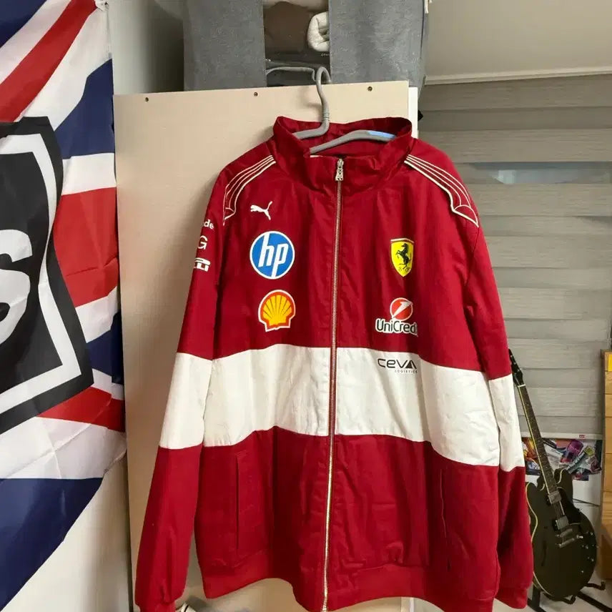 [BUNJANG] Puma Scuderia Ferrari Vintage Racing Jacket XXL / F12025 푸마 스쿠데리아 페라리 빈티지 레이싱자켓 xxl