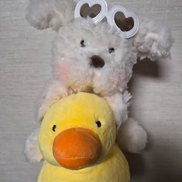 [BUNJANG] Duck Boat Crispy Friends Glutinous Rice Puppy Plush Toy / 오리배 꼬순내친구들 찹쌀 강아지인형