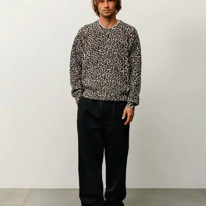 [BUNJANG] Stussy Leopard Knit / 스투시 레오파드 니트
