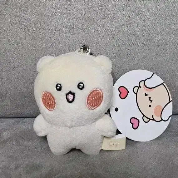 [BUNJANG] Bear & Rabbit Charm Keyring Plush Set / 곰돌찡 토끼찡 곰돌찡 8cm 키링 인형