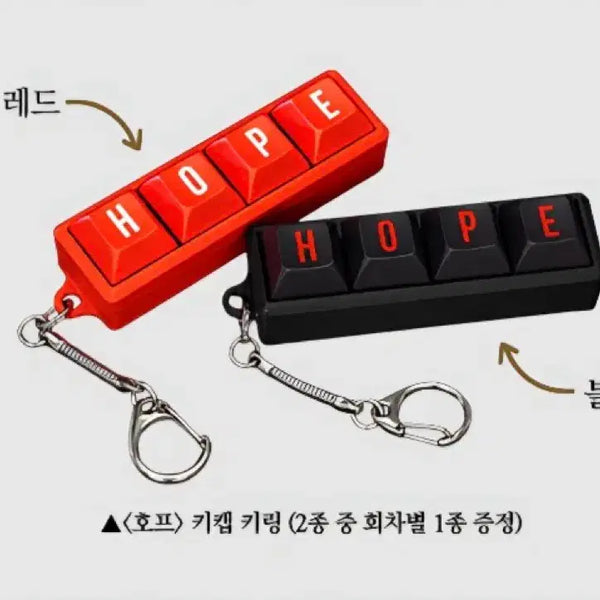 [BUNJANG] Hopp Keycap Keyring Red/Black / 호프 키캡 키링 레드/블랙 선택가능 8.1.-8.2.수령합니다