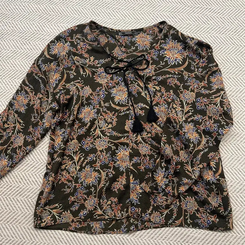 [BUNJANG] ZARA Trafaluc Pattern Blouse S / ZARA 트라팔룩 패턴 블라우스 S