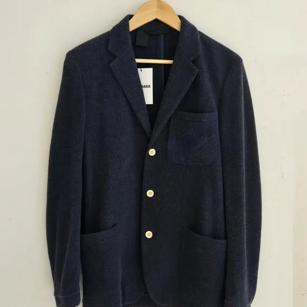 [BUNJANG] Mister Hollywood Deep Blue Knit Jacket / 미스터 할리우드 자켓