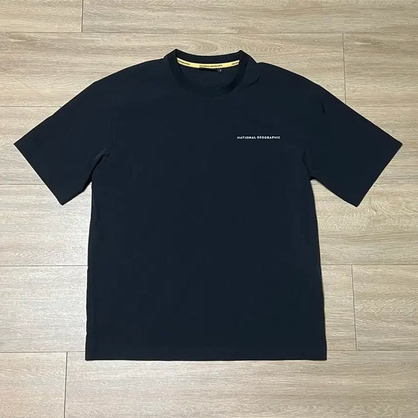 [BUNJANG] National Geographic Woven Short Sleeve T-Shirt / 내셔널지오그래픽 우븐 반팔티셔츠