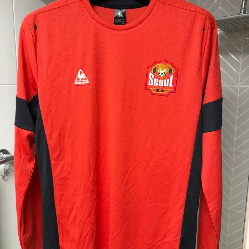 [BUNJANG] Le Coq Sportif FC Seoul Training Long Sleeve Top L / 르꼬끄 FC서울 훈련복 긴팔 115 (Lecoq)