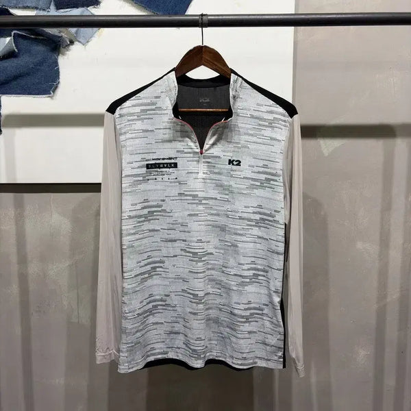 [BUNJANG] K2 Functional Long-Sleeve Half-Zip Hiking Top / (100) K2 케이투 등산 반집업 기능성 긴팔 티