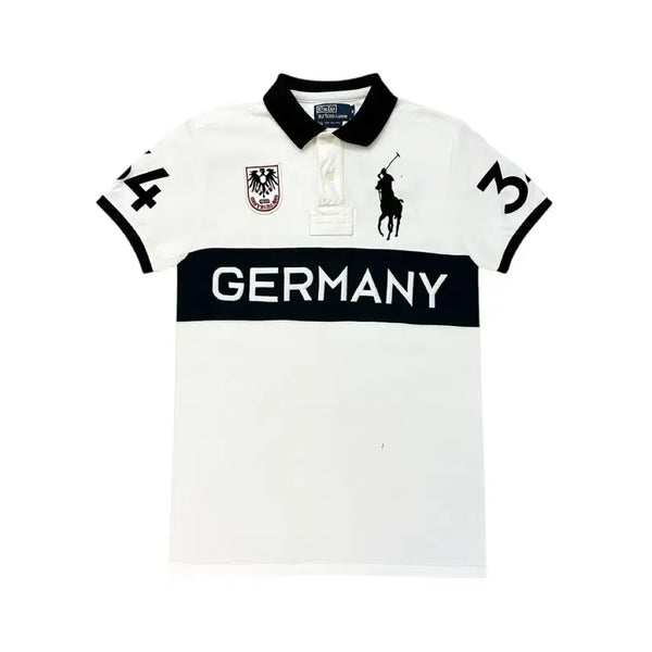 [BUNJANG] Polo Ralph Lauren Chief Keef Germany Flag Collar T-Shirt / 폴로랄프로렌 치프키프 독일 카라티